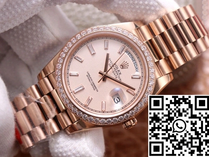 Factory Dial Diamond M228345RBR-0007 Day-Date EW Rolex Sundust 0504